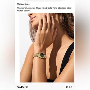 Michael Kors Gold and Green Women's Watch